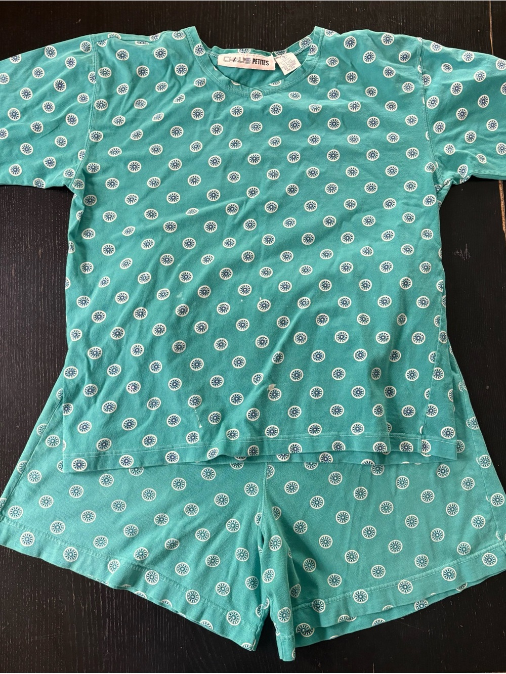 Women’s 90s matching cotton short set